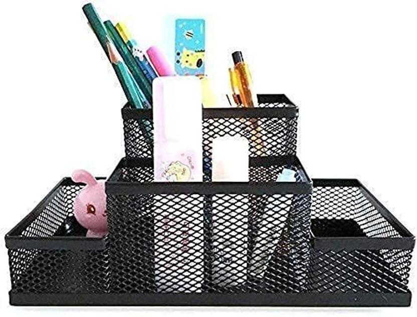 KANTHEE ENTERPRISE 4 Compartments Metal Desk Organizer