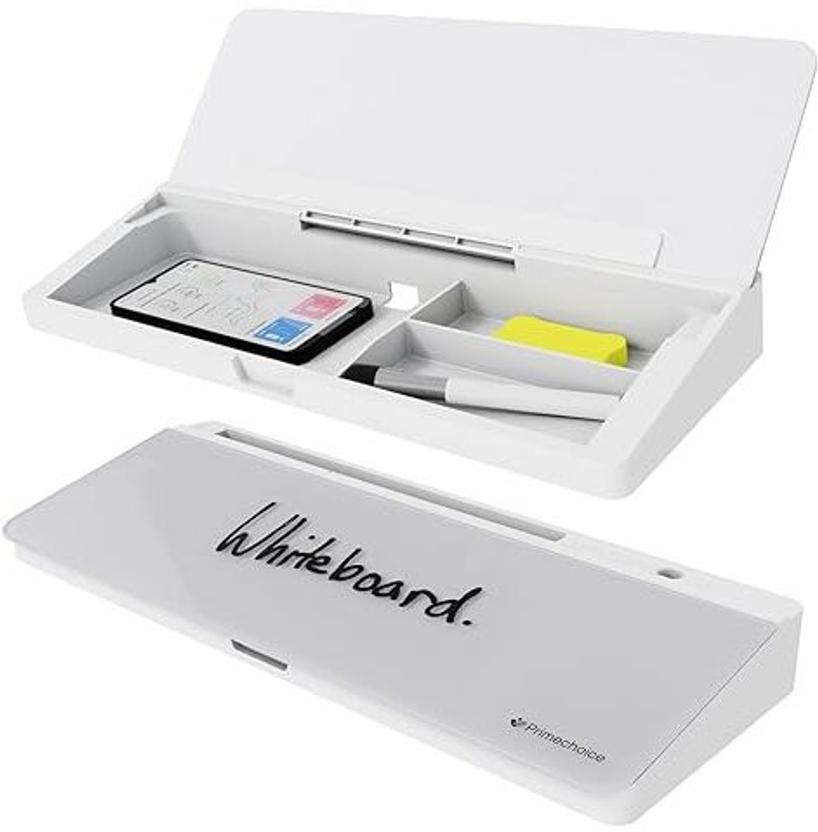 FOBIXEN 2 Compartments Plastic, Glass Desk Organizer