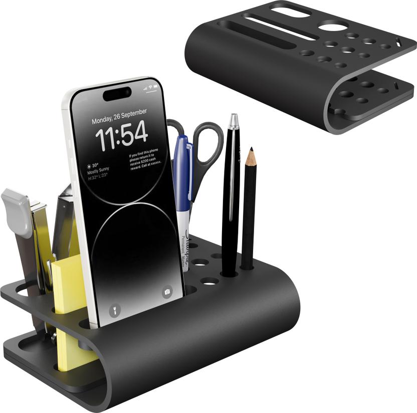 3 Lines 13 Compartments Acrylic Mini Desk Organizer