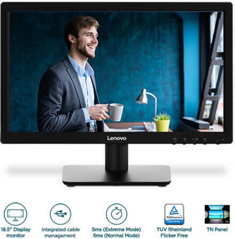 Lenovo D19185AD0 46.99 cm (19 inch) Full HD LED Backlit TN Panel ...