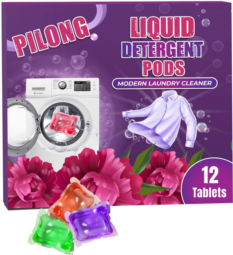 PILONG Laundry Liquid Detergent Capsule for All Washing Machines Ocean
