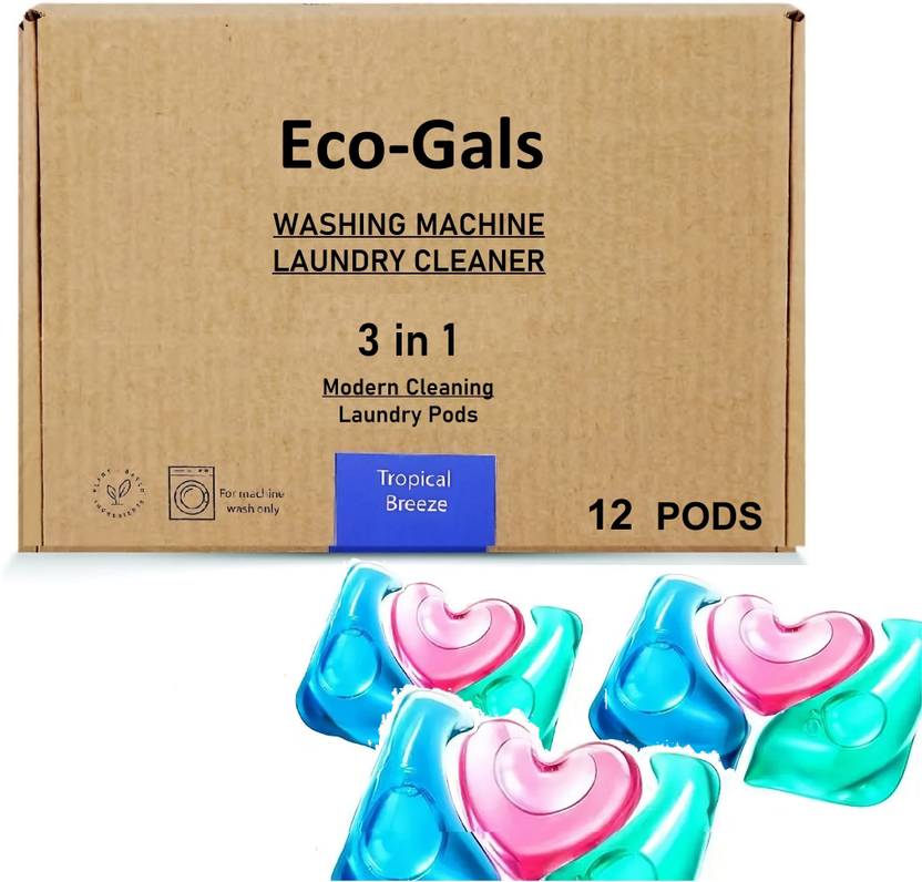 EcoGals Laundry Liquid Detergent Capsule for Front and Top Load