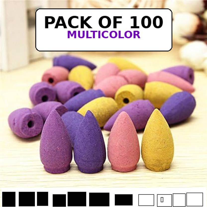 64% off BZILO ONLY 100 Backflow Incense Cones Backflow Smoke Cone for backflow Burner AA128 Blossom Dhoop