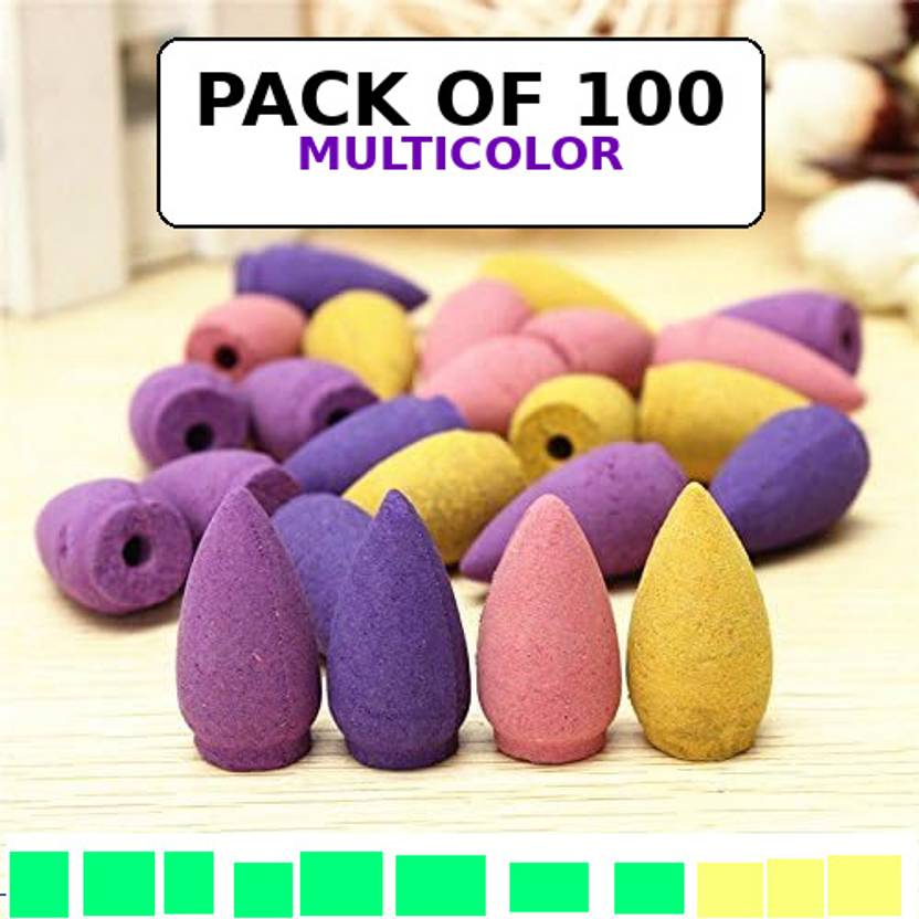 64% off BZILO ONLY 100 Backflow Incense Cones Backflow Smoke Cone for backflow Burner AA42 Blossom Dhoop