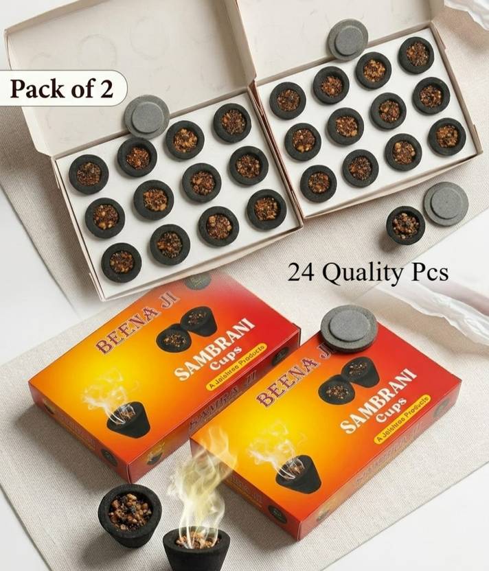 Beena Ji Sambrani Cup Lobhan Dhoop Cups for Pooja and Hawan Dhoop