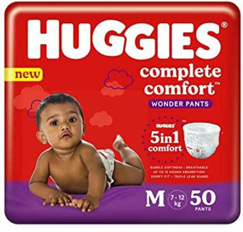 Huggies disposable Diaper M Buy 50 Huggies Pant Diapers for babies