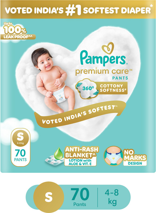 Pampers Premium Care with Wetness Indicator Pant Diapers - S