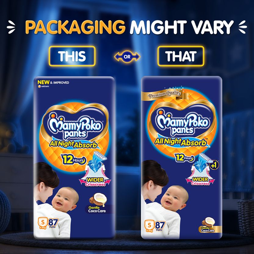 MamyPoko All Night Absorb Pant Diapers - S, 8 kg - Image 4