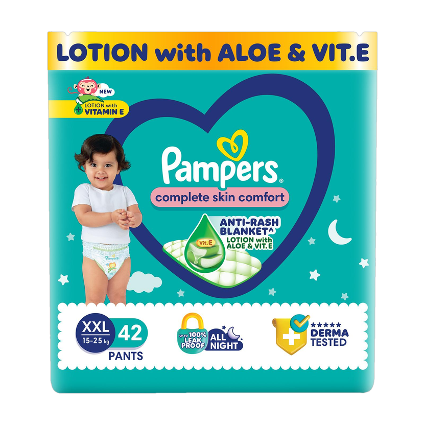 Pampers Complete Skin Comfort with VitaminE & Aloe Vera Lotion