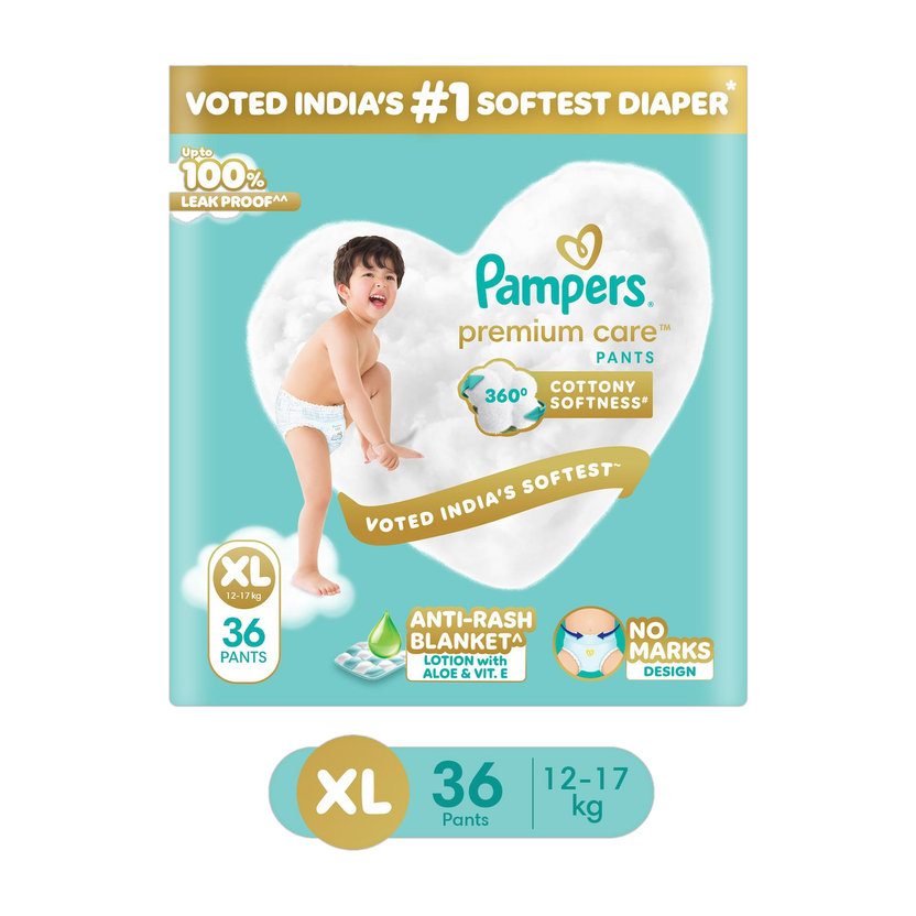 Pampers Premium Care Pant Diapers - XL