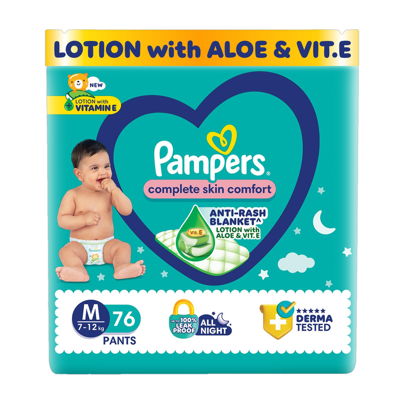 Pampers Complete Skin Comfort with VitaminE & Aloe Vera Lotion