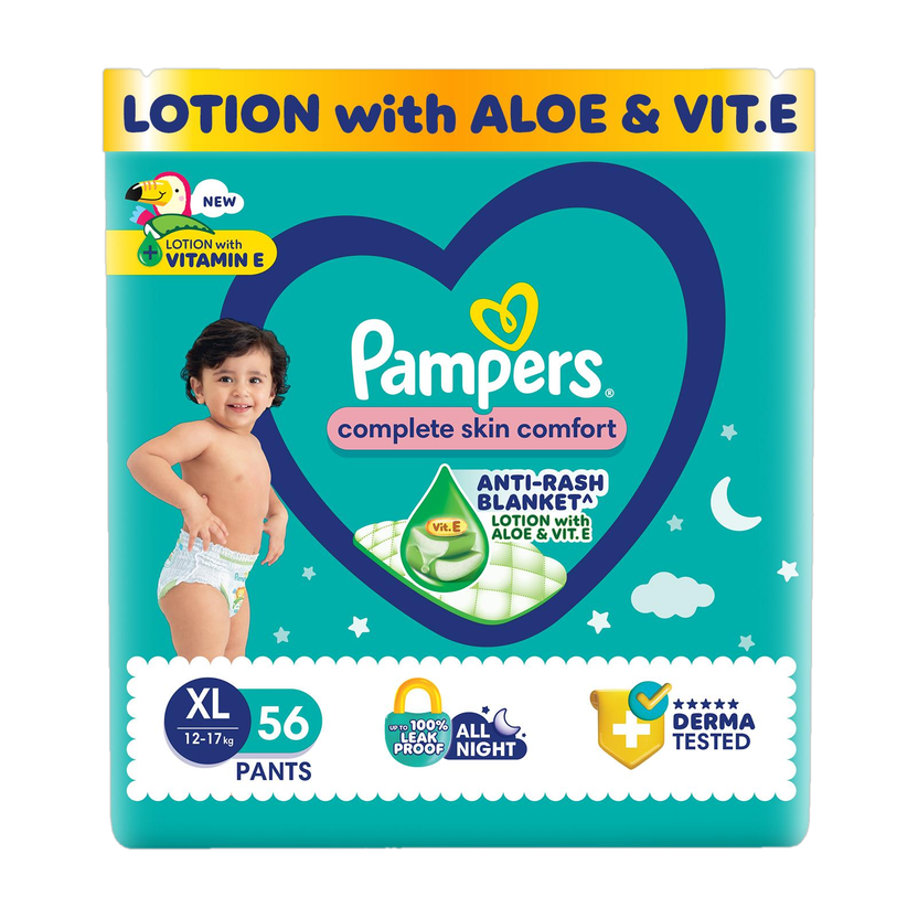 Pampers Complete Skin Comfort with VitaminE & Aloe Vera Lotion