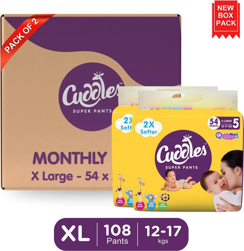 Cuddles - Super Pants 2X Softer Super Dry (Pack of 2) Pant