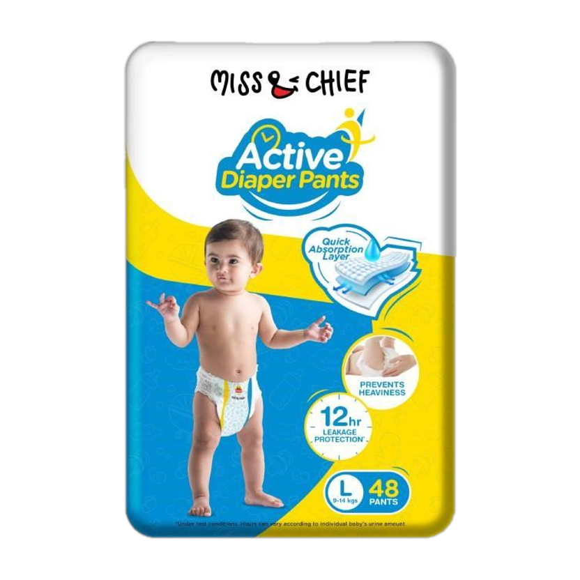 Click to enlarge Miss & Chief Active Pant Diapers - L - Buy 48 Miss & Chief Cotton Pant Diapers