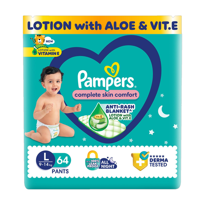 Pampers Complete Skin Comfort with VitaminE & Aloe Vera Lotion