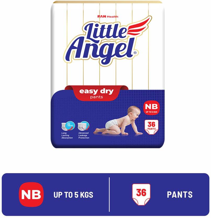 Little Angel Easy Dry Pullup Diaper Pants NB/XS Size, up to 5 kgs
