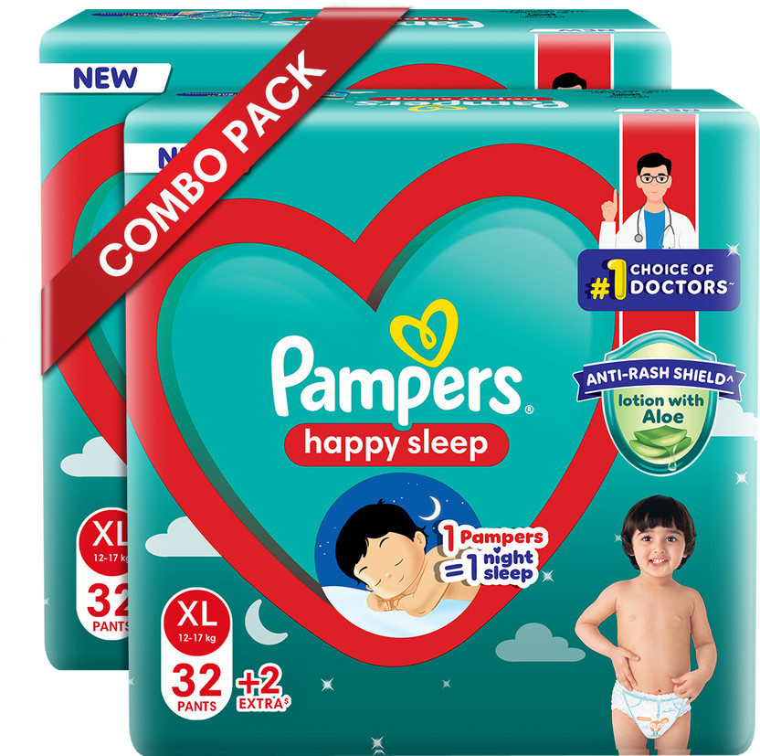 Pampers Happy Sleep Pant Diapers - XL