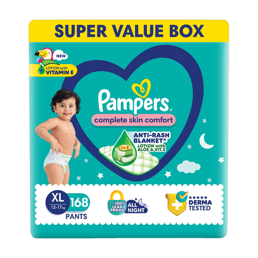 Pampers All Round Protection with Aloe Vera Lotion Pant Diapers