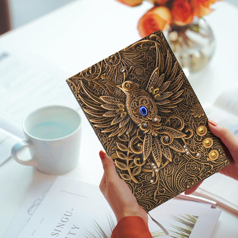 TATSAM Vintage Leather Diaries A5 Notebooks - Image 1