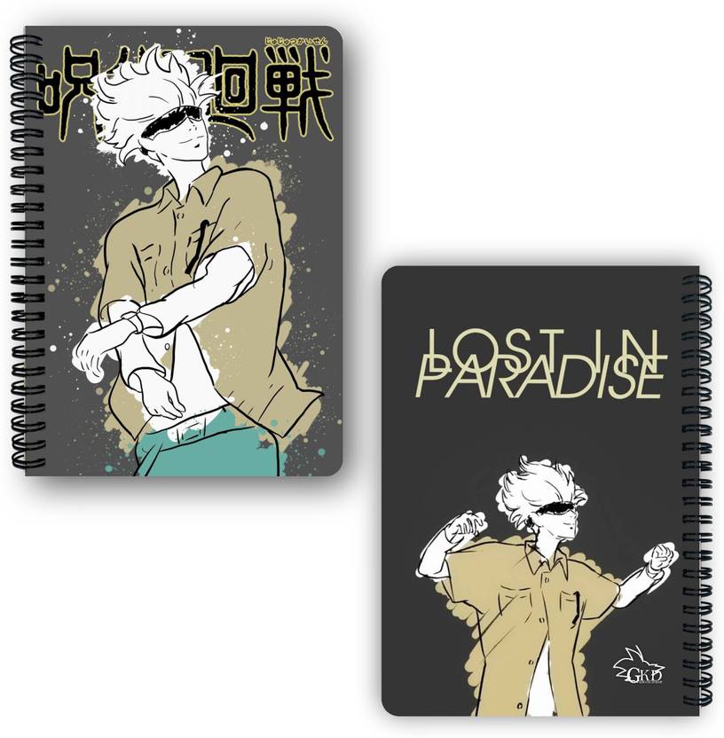 Goku Ki Dukan Jujutsu Kaisen Notebook Gojo Itadori A5 Diary Unruled 150 ...