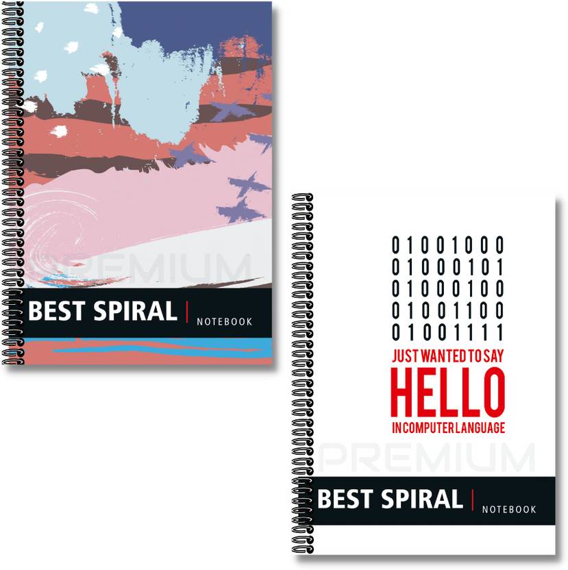 Best Spiral Notebooks 500 Pages UnRuled Notebook A4 Size Paper A4