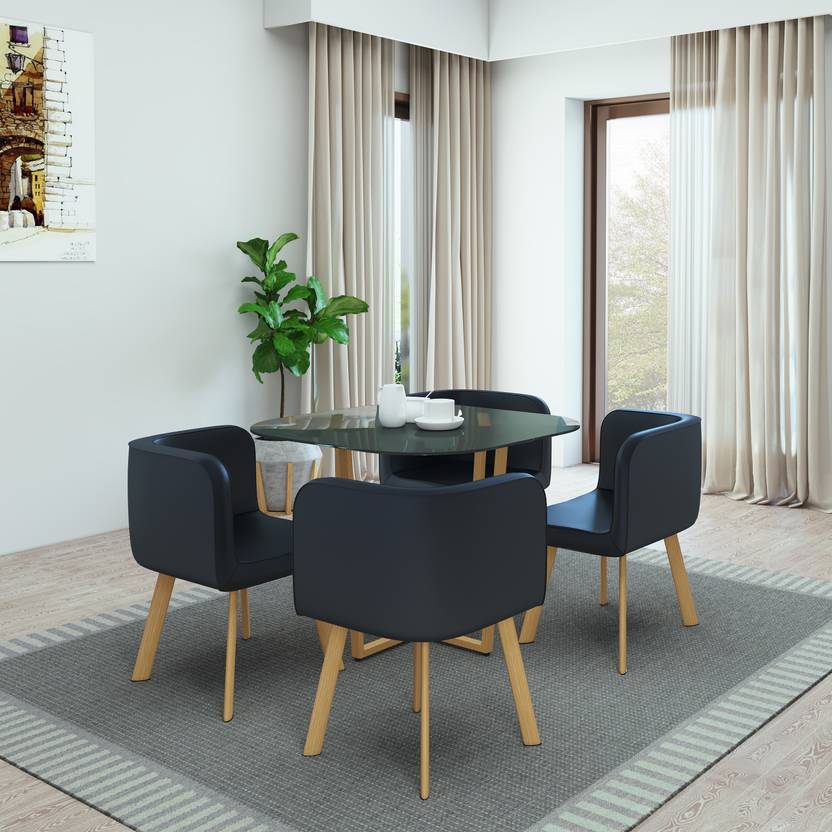 Flipkart Perfect Homes Atiu Metal 4 Seater Dining Set Price in India