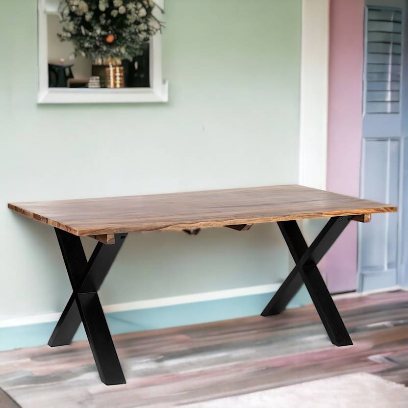 Flipkart Perfect Homes Solid Wood 6 Seater Dining Table Price in India