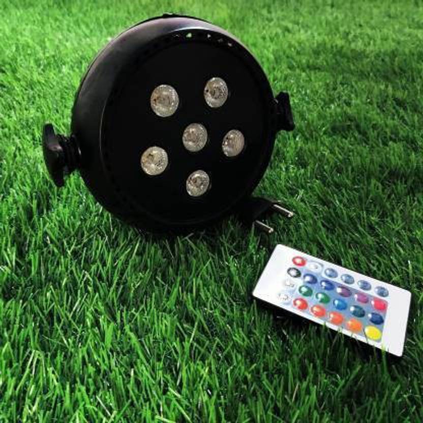 NIHAKA Par Flood Light for Stage 6LEDs RGB Light by Remote Control for DJ Lighting Shower Laser