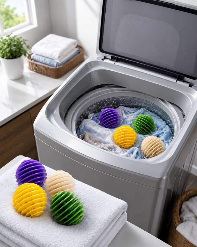 Lomeor Silicone Laundry Balls for Washing Machine - Reusable
