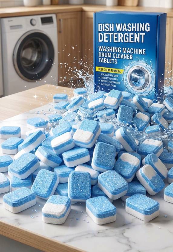 BathEase Plant-Based Biodegradable Dishwashing Tabs for Spotless