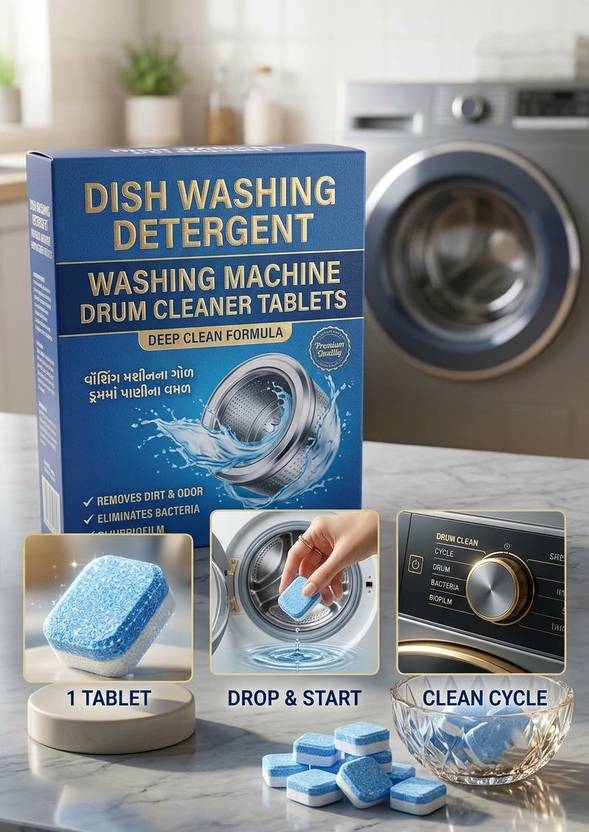 BathEase Plant-Based Biodegradable Dishwashing Tabs for Spotless