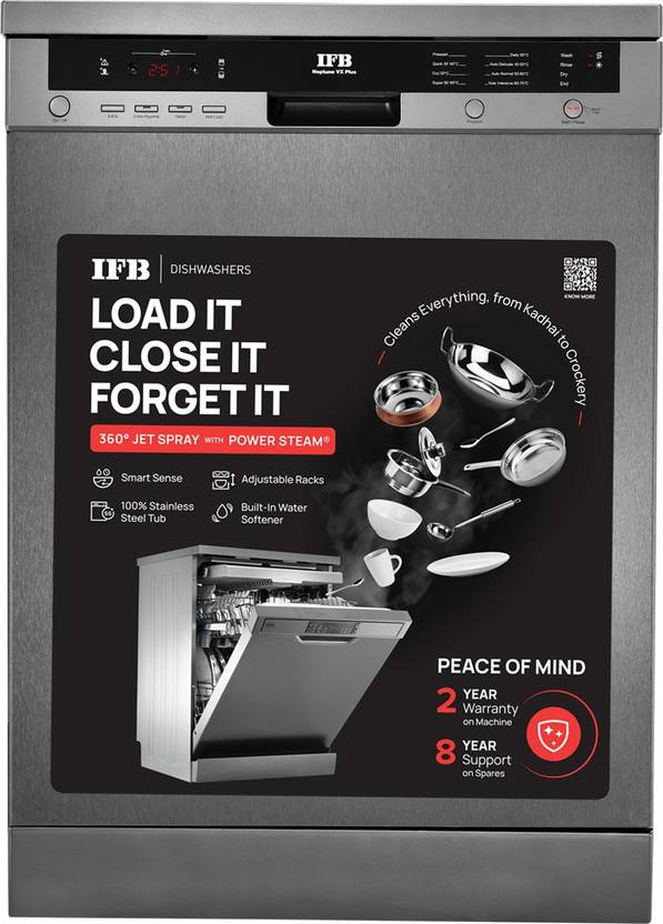 IFB Neptune VX Plus Free Standing 15 Place Settings with GermFree