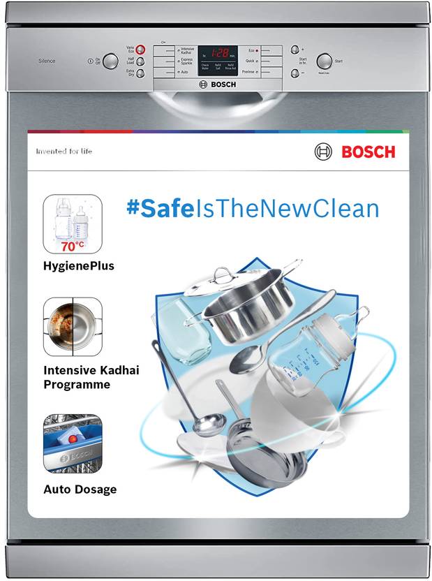 BOSCH SMS66GI01I Free Standing 13 Place Settings Intensive Kadhai