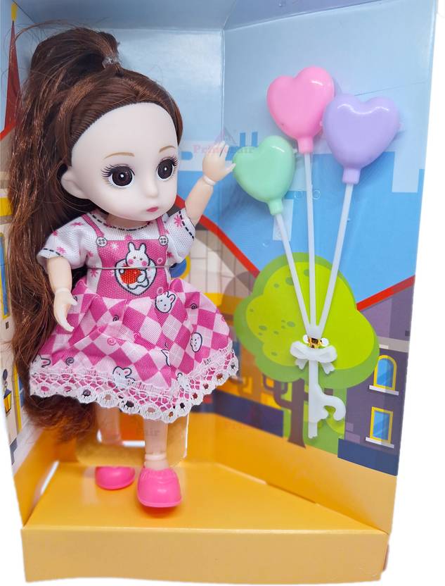 PRIMEFAIR Moveable Arms,Legs,Cute Princess Dolls with 3 Balloon Gudiya