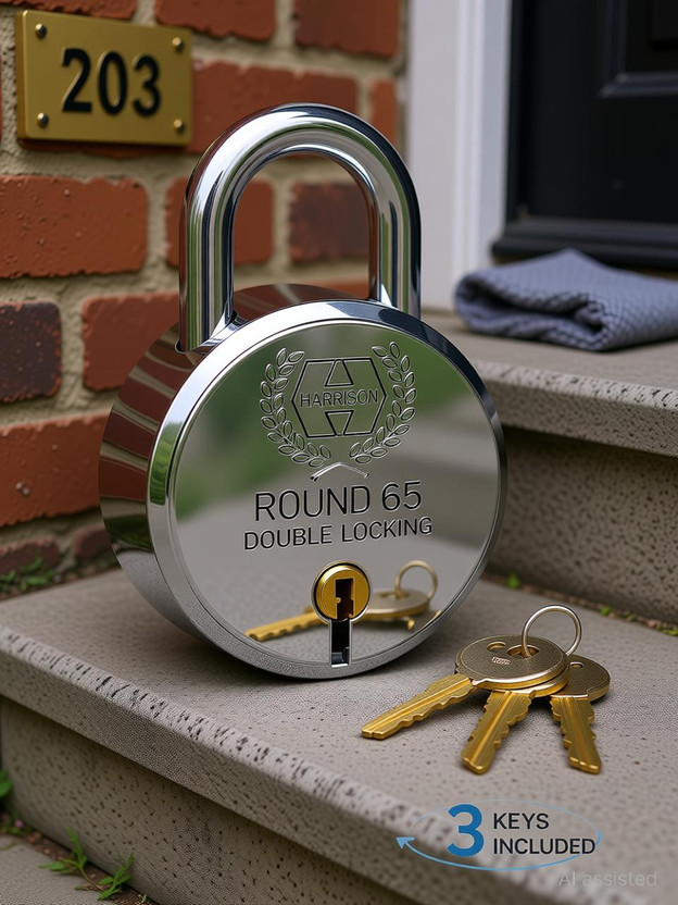 Godrej Nav-Tal 8 Levers Heavy Duty Padlock Set of 2