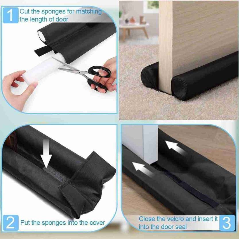 WebDealz Durable Floor Mounted Door Sealing Strip Guard DSX1.198 Floor Mounted Door Stopper