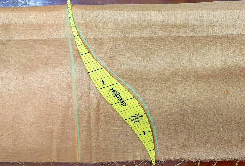 BharatSS Tailors Arm Hole Curve Scale Drafting Kit