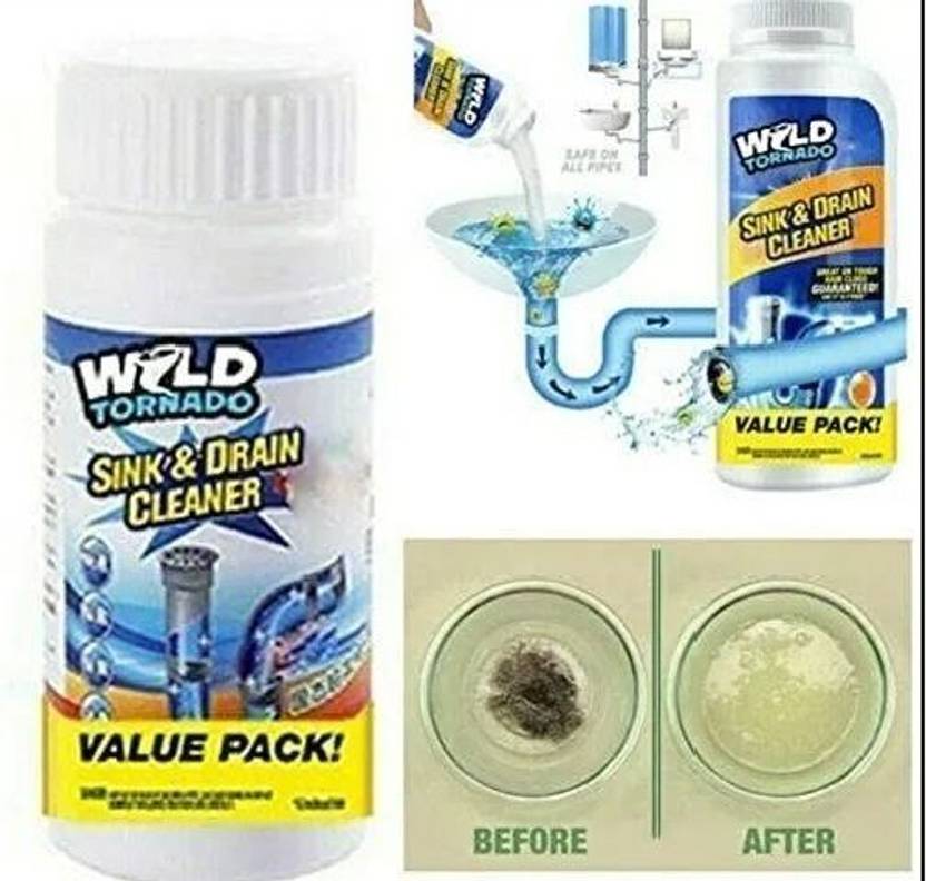 RAHIPA Powerful Drain Blockage Cleaner Sink Cleaner Powder, Drain Cleaner Powder Drain Opener