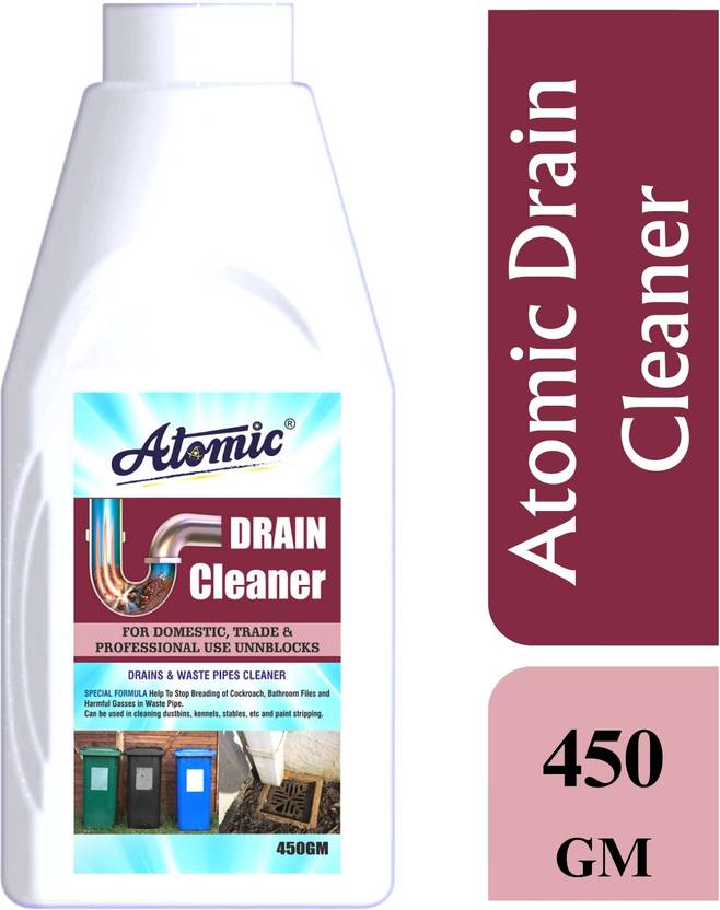 ATOMIC Drain Cleaner Powder 450 gm | Sink Cleaner| No Manual Hassle Required Powder Drain Opener