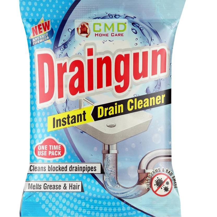 CMD HOME CARE instant Block Remover, Removes Clogs, Blockages in Sink & Drain Cleaner Powder Drain Opener