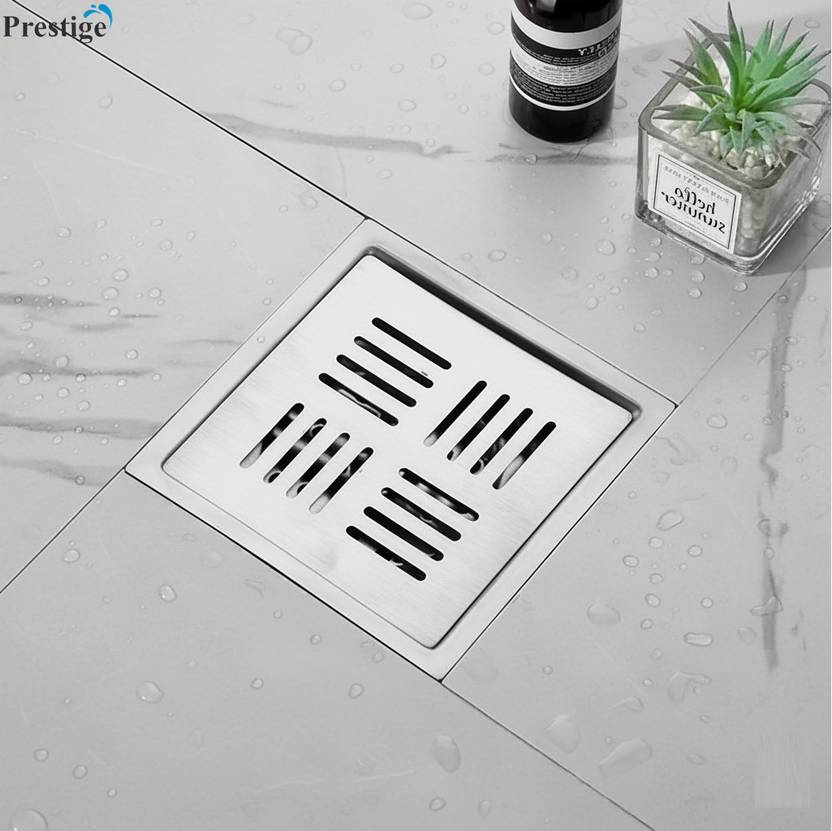 Prestige Floor Stainless Steel Push Down Strainer