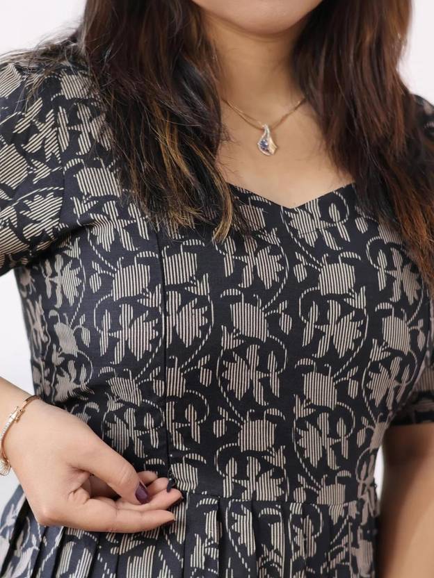 Benicia Attire Women Gown Black Above Knee/Mid Thigh Length Dress
