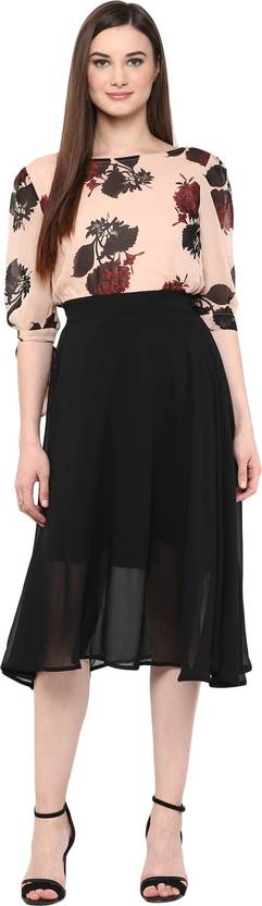 Women Fit and Flare Pink Dress