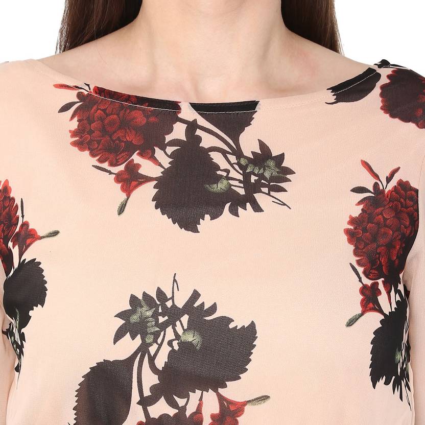 Women Fit and Flare Pink Dress