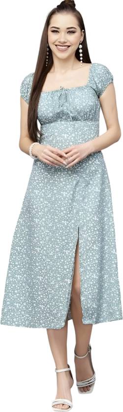 JC JUMMY COUTURE Women A-line Green Knee Length Dress