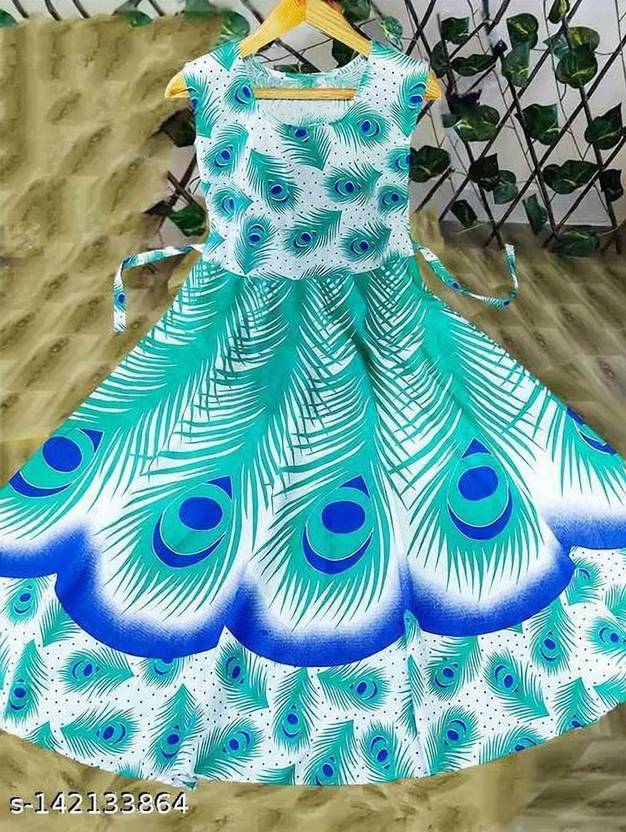 ANUNJA Women A-line Light Blue Maxi/Full Length Dress