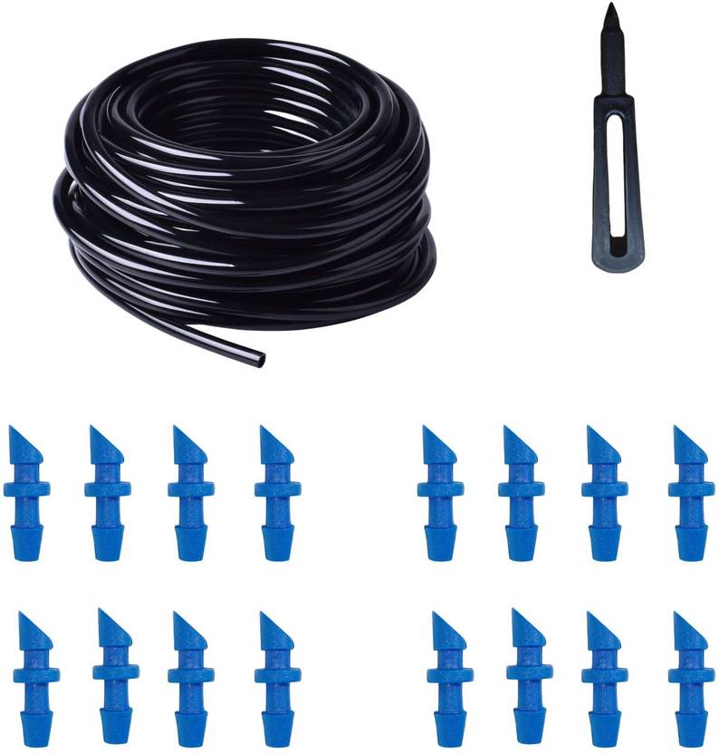 nextgenagro Drip Irrigation Pin Connectors (120 Pcs) and 4mm Feeder