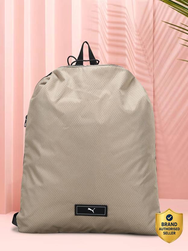 PUMA 14 L Gym Duffel Bag - DECK Gym Sack - Brown