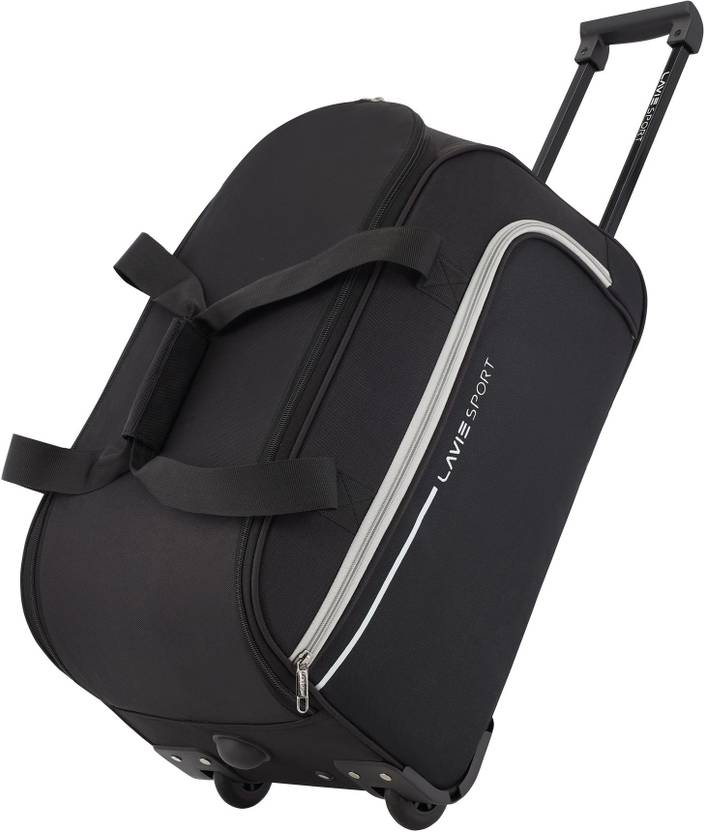 50 L Strolley Duffel Bag - Galactic Wheel Duffle Bag - Black - Regular Capacity