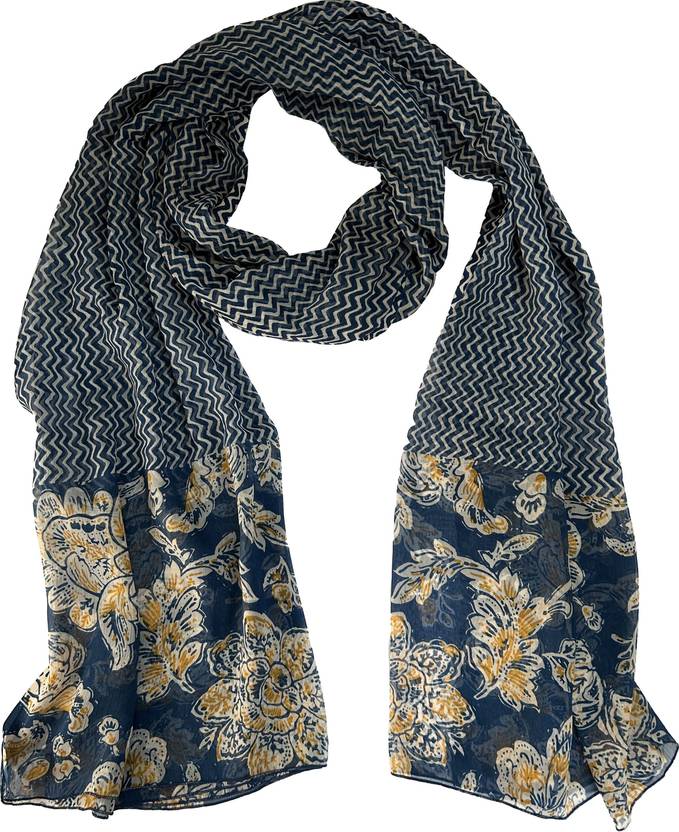 IKRASS Poly Chiffon Printed Women Dupatta